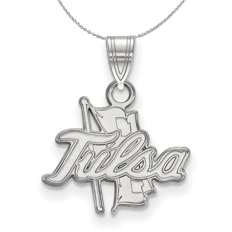 Sterling Silver The U. Of Tulsa Small 'Tulsa' Necklace - 16 Inch